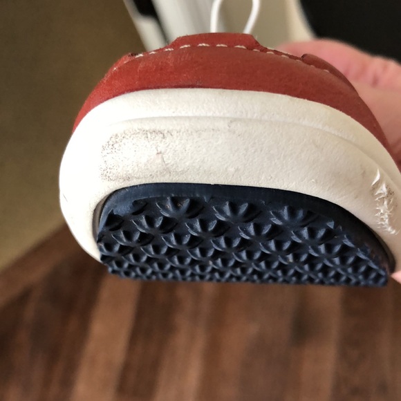 Timberline comforia red boat shoe style loafer with toggle detail - Picture 11 of 13